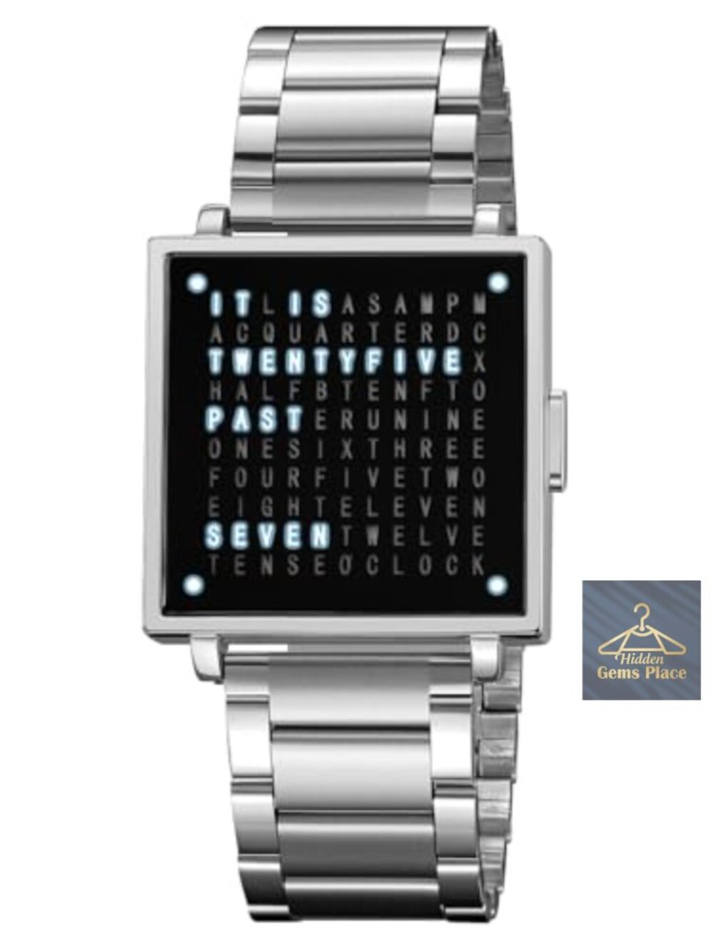 Luxury Multifunctional Square Watch Water Resistant with Interchangeable